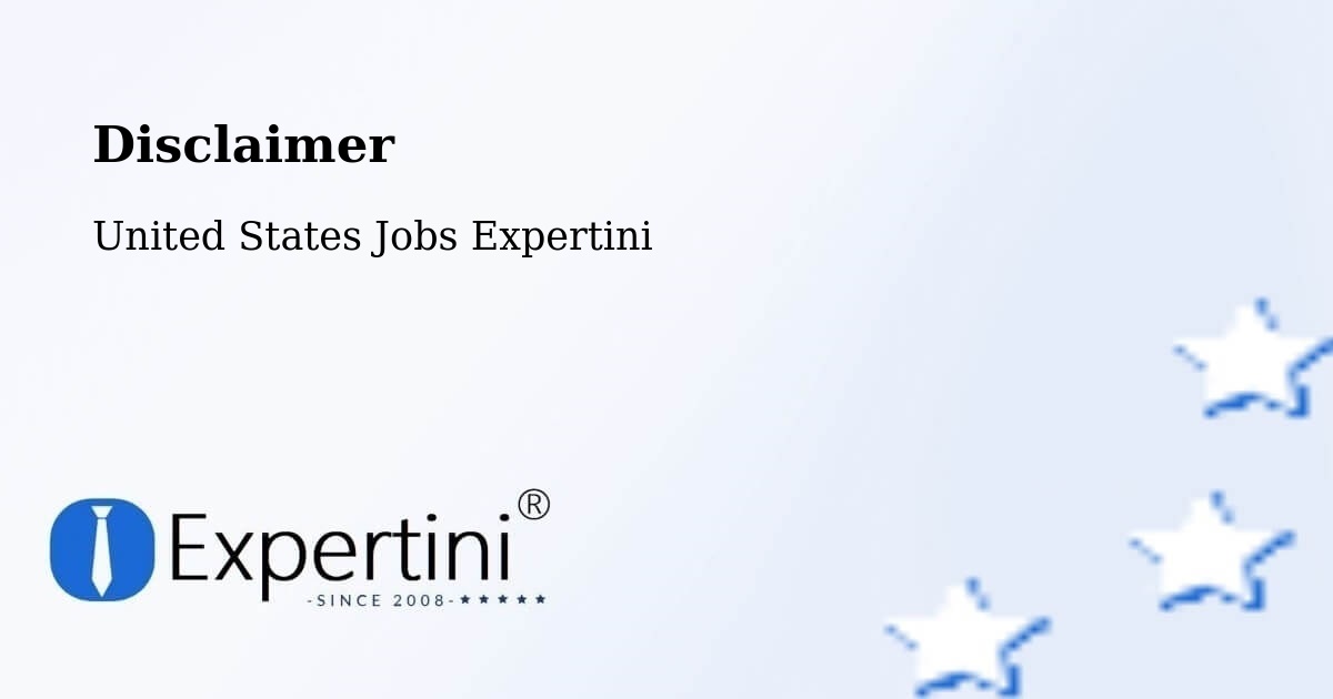 Disclaimer – Hazleton - United States Jobs Expertini